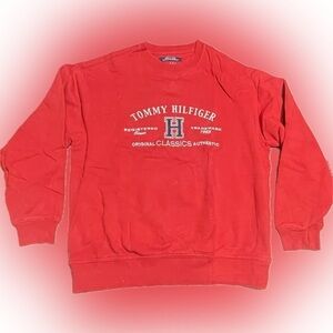 Tommy Hilfiger vintage sweatshirt size Small - preowned - cherry red color